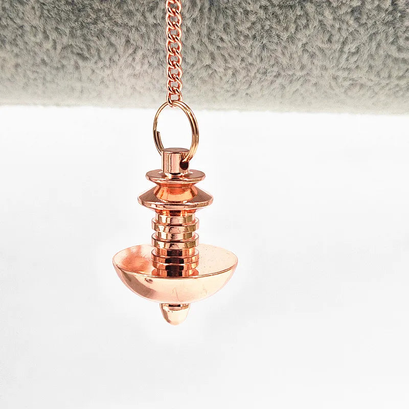 pendulum pendant male Dowsing Healing Metal Dowsing Pendulum Copper Pendent Pendulum for Reiki Healing Divinatio