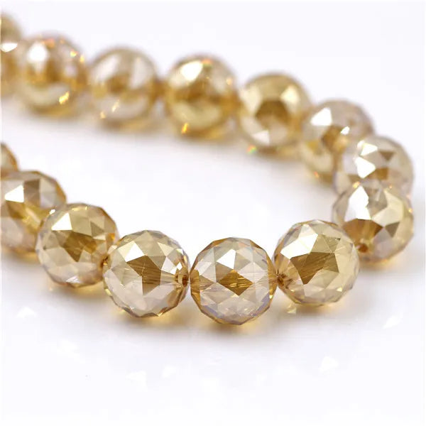 Crystal Beads Jewelry 16mm Glass Round Ball 10pcs/lot Faceted Loose Lampwork Beading For DIY Needlework Accessories