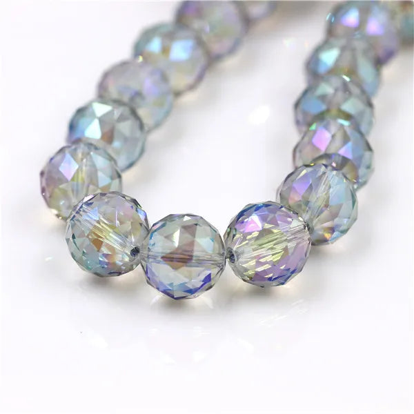 Crystal Beads Jewelry 16mm Glass Round Ball 10pcs/lot Faceted Loose Lampwork Beading For DIY Needlework Accessories