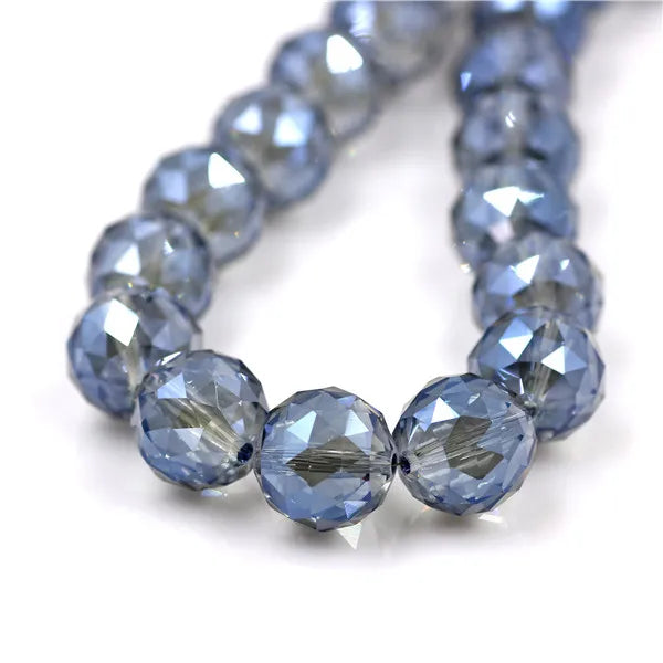 Crystal Beads Jewelry 16mm Glass Round Ball 10pcs/lot Faceted Loose Lampwork Beading For DIY Needlework Accessories