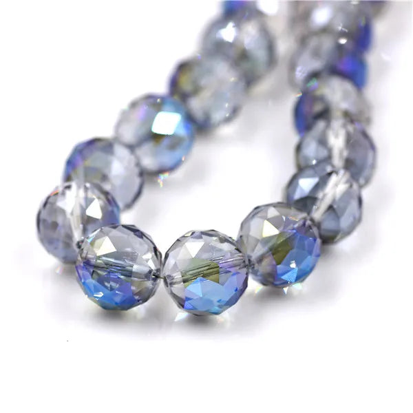Crystal Beads Jewelry 16mm Glass Round Ball 10pcs/lot Faceted Loose Lampwork Beading For DIY Needlework Accessories