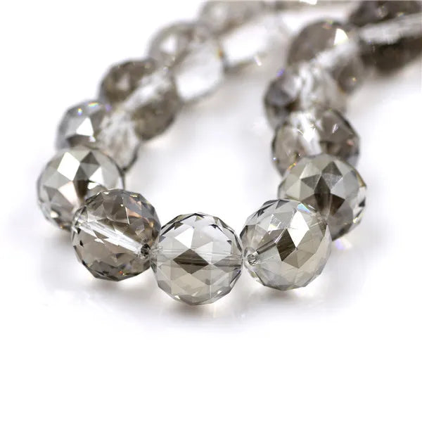 Crystal Beads Jewelry 16mm Glass Round Ball 10pcs/lot Faceted Loose Lampwork Beading For DIY Needlework Accessories