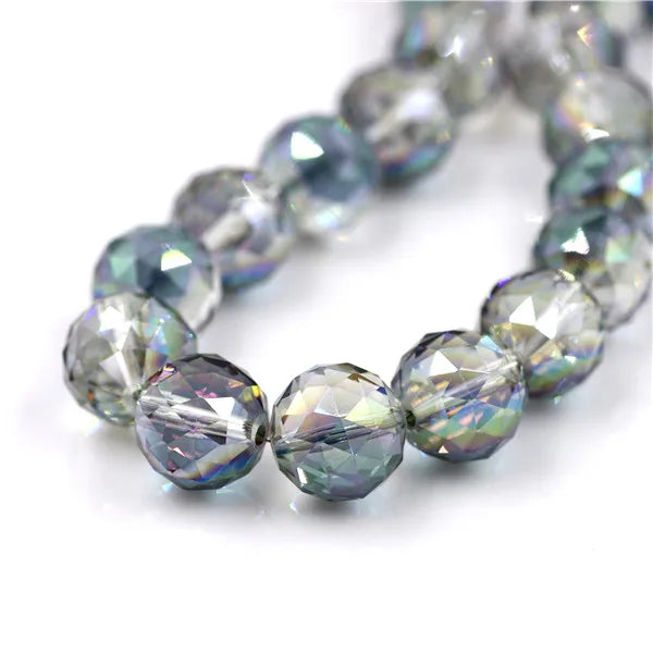 Crystal Beads Jewelry 16mm Glass Round Ball 10pcs/lot Faceted Loose Lampwork Beading For DIY Needlework Accessories