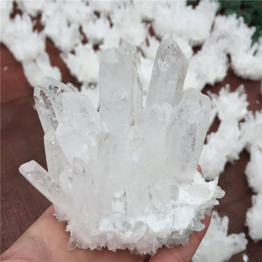 Natural Rock Quartz Crystal Cluster Clear Crystal Mineral Specimen Home Decoration Healing Gemstone