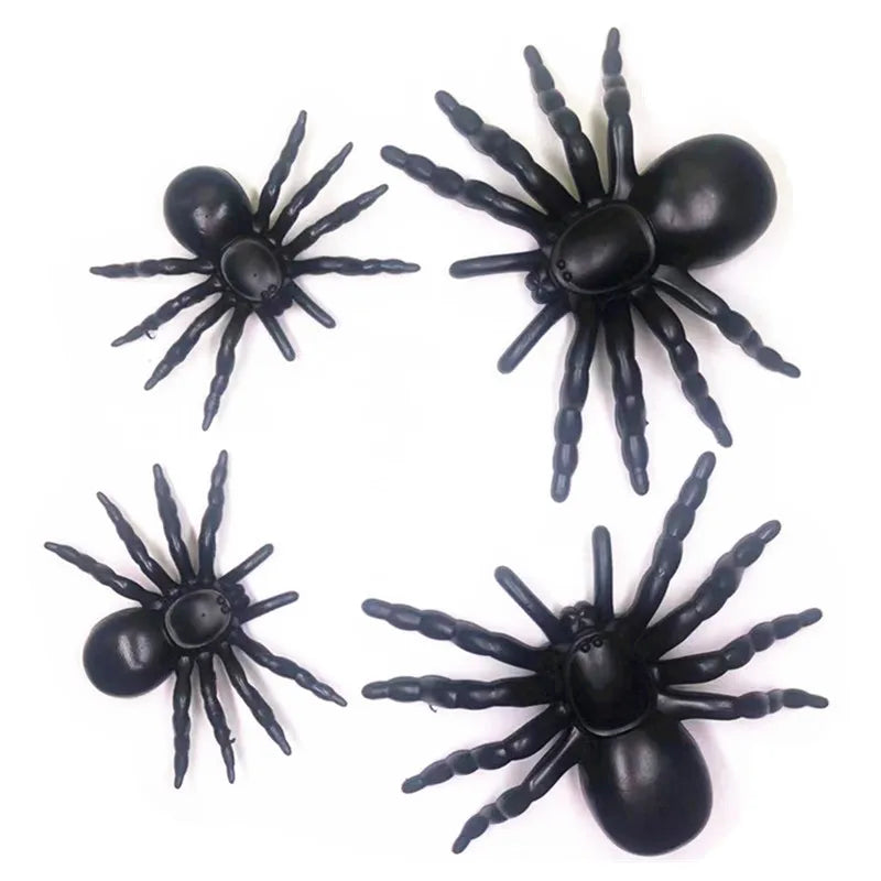 Black Spider Halloween Decoration Supplies Festival Supplies Funny Prank Toys Useful Decoration Realistic Prop