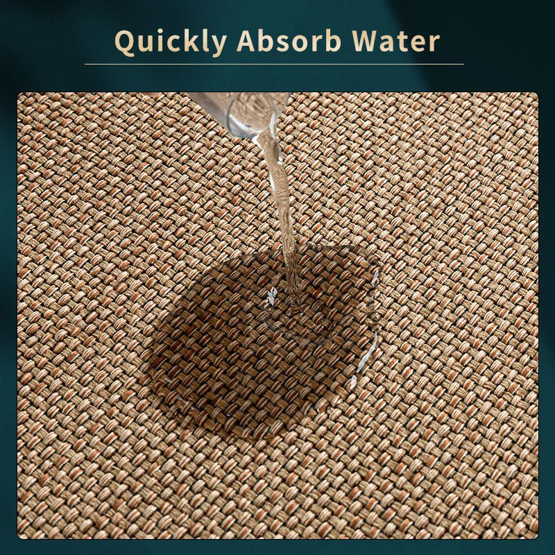 Rug Cotton and Linen Kitchen Mat Carpet Door Mat Rugs For Bedroom Water and 0il Absorbing Non-slip Dirt-resistant Waterproof
