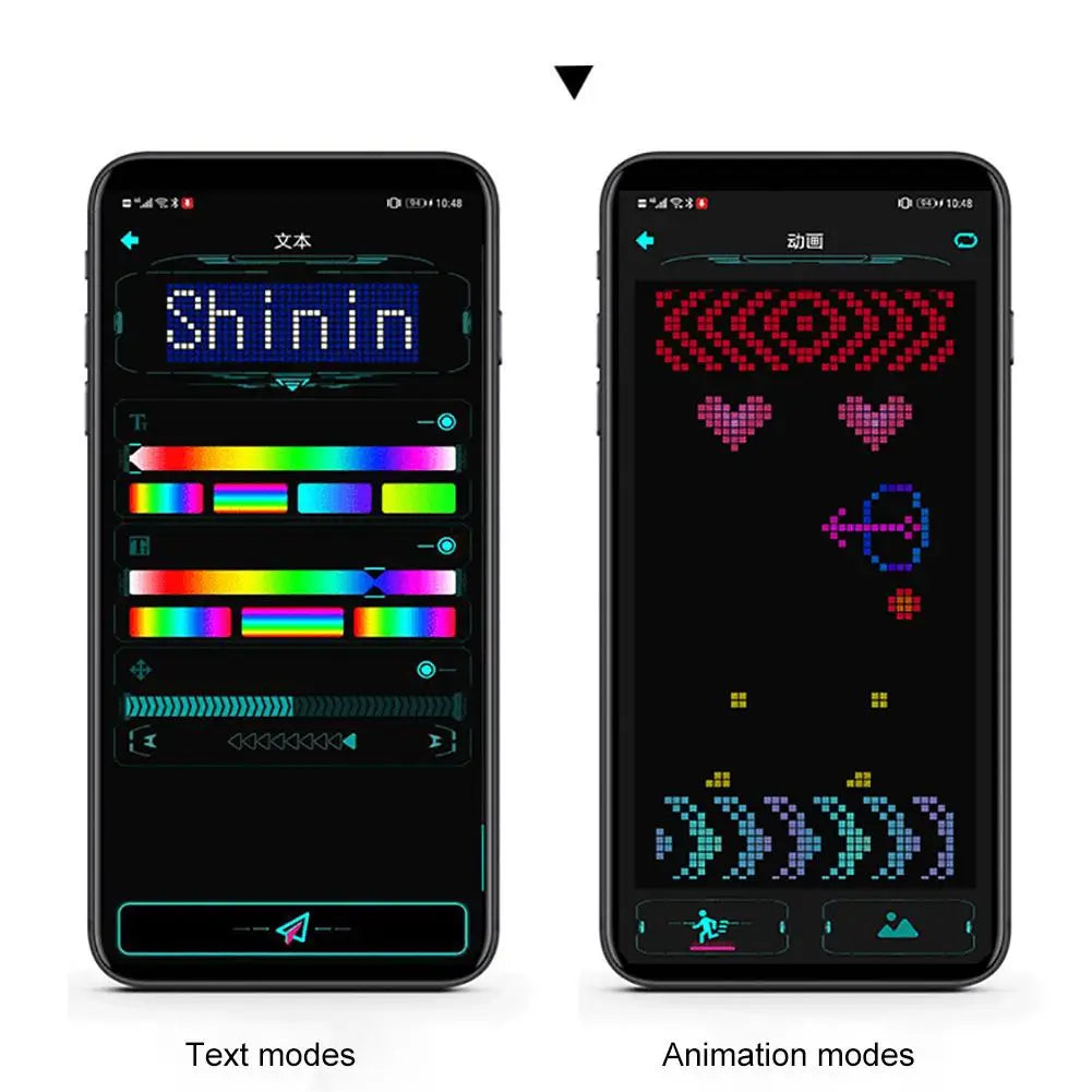 Shining LED Glasses Luminous Futuristic Electronic Visor Glasses Bluetooth Light Up Glasses Halloween Bar Performance Prop APP
