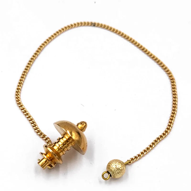 pendulum pendant male Dowsing Healing Metal Dowsing Pendulum Copper Pendent Pendulum for Reiki Healing Divinatio