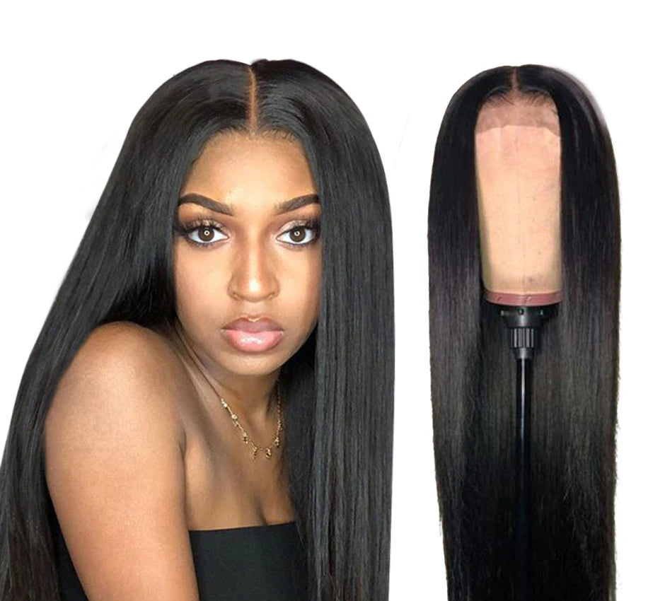 HD Lace Frontal Wig 13x6 Transparent Lace Frontal Human Hair Wigs Bone Straight Preplucked Wigs For Women On Sale ISEE Hair