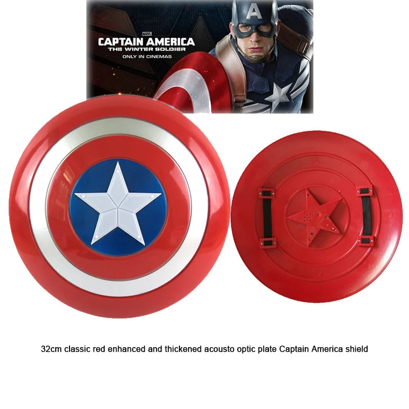 The Avengers Captain America Costume Child Cosplay Super Hero Halloween Role Play Led Shield Mask Sword Launcher Toys For Kids