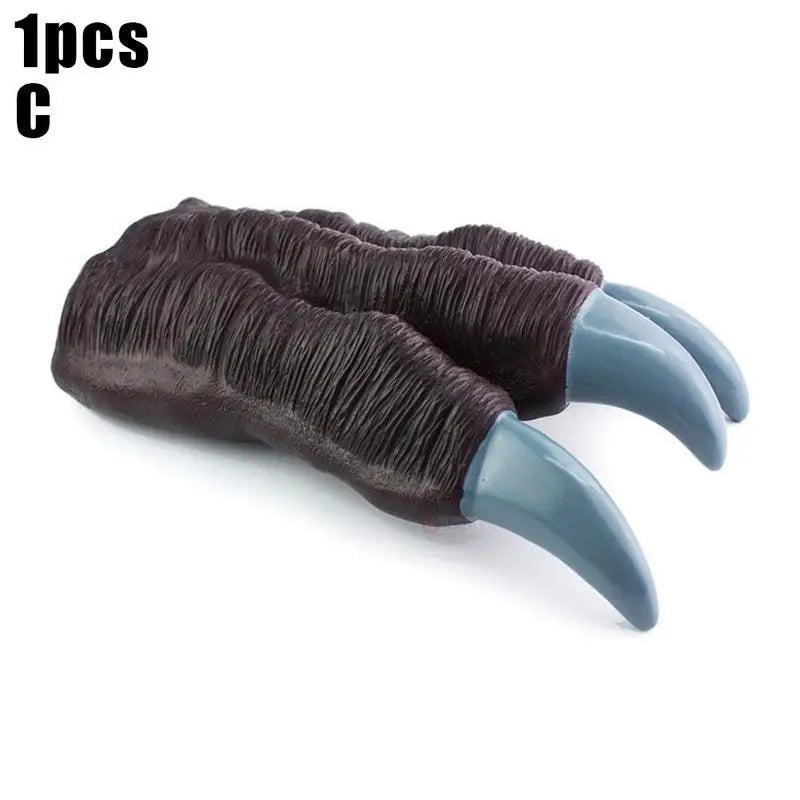 Dinosaur Claw Gloves Cosplay Jurassic Play Model Halloween Werewolf Trick Children Toys Kids Party Gift Prop Hands Q4H5