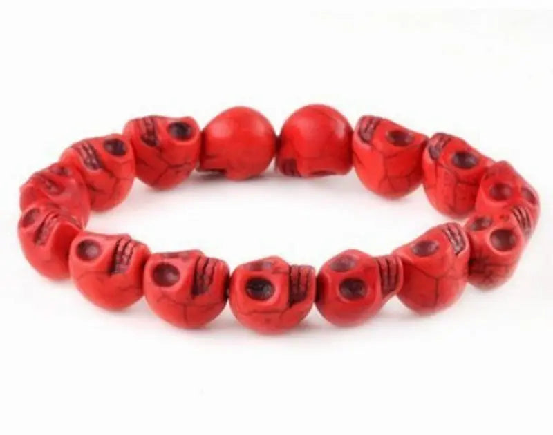 Gothic Lolita Cosplay Harajuku New cool girl skull punk hip hop white black skeleton Turquoise bracelet Halloween Cosplay props