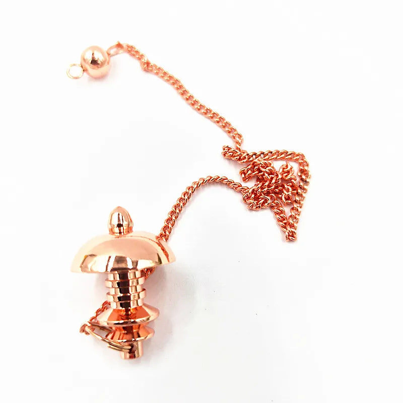 pendulum pendant male Dowsing Healing Metal Dowsing Pendulum Copper Pendent Pendulum for Reiki Healing Divinatio