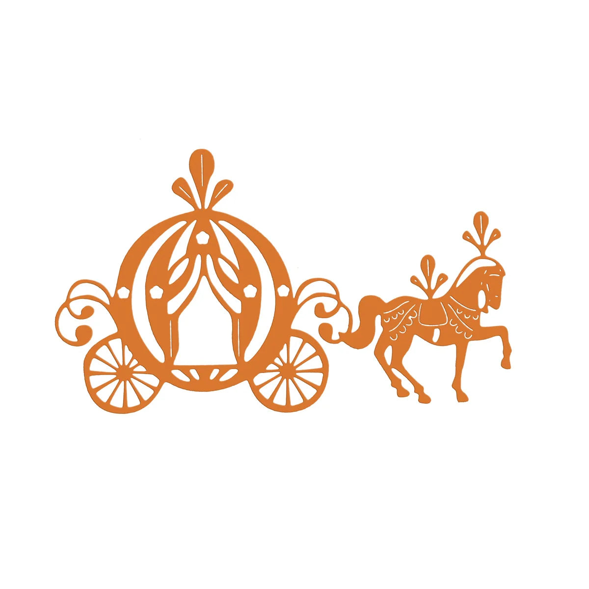 For Scrapbooking Carriage Pattern Metal Cutting Dies DIY Memory Card Photo Album Clipart Paper Art Work Decorating