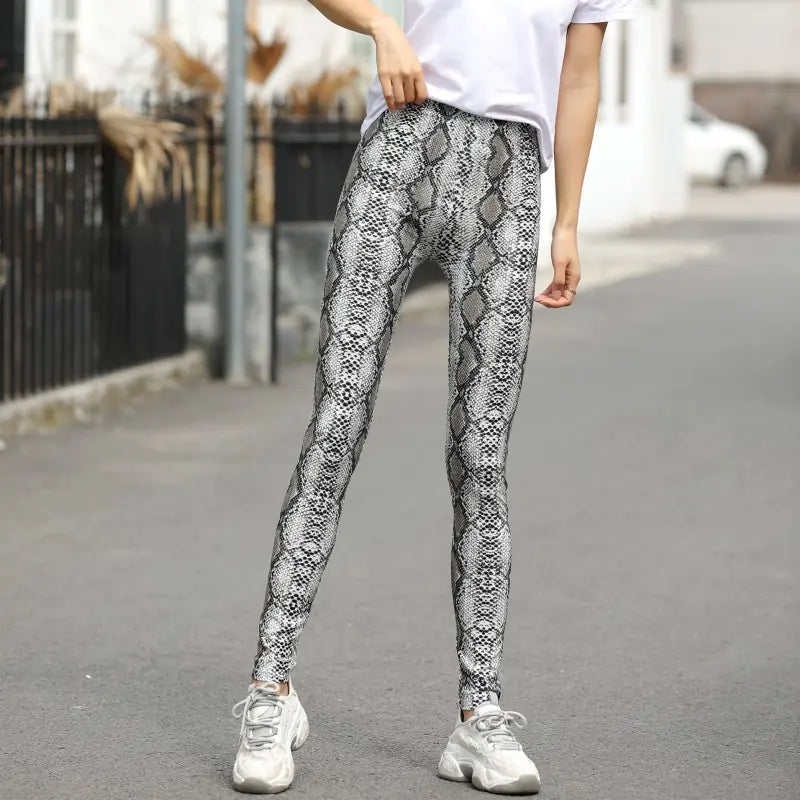 Large Stretch Printed Leggings Trousers for Women