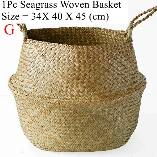 LuanQI Wicker Storage Basket  Flower Baskets Potted Plant Laundry
