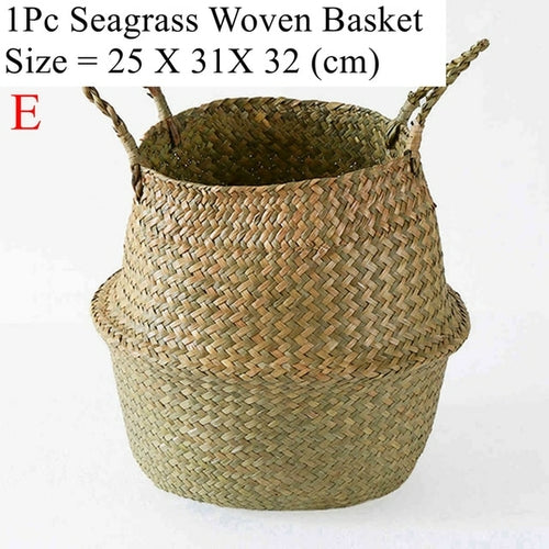 LuanQI Wicker Storage Basket  Flower Baskets Potted Plant Laundry