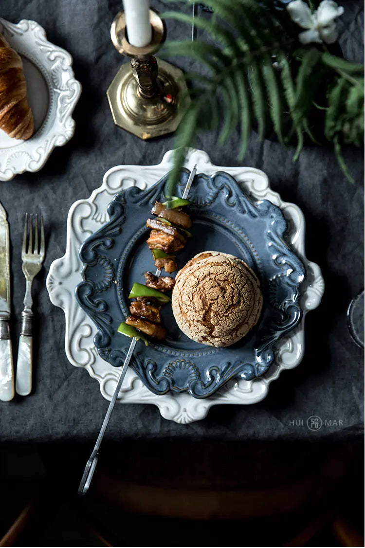 Creative Baroque European Tableware Set (Dinner Plates & Bowls)