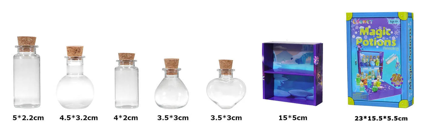 DIY Fairy Magical Potions Kit Horror Halloween Christmas Gifts Witches' Magical Color Changing Freezing Potions Art Craft Kit