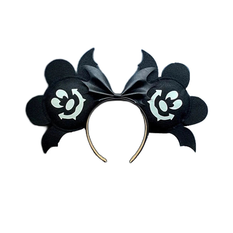 Chic Mickey Mouse Ears Headbands Women Halloween Party Cosplay Bad Guys Hairbands Girls Festival Gift Kids DIY Hair Accessories