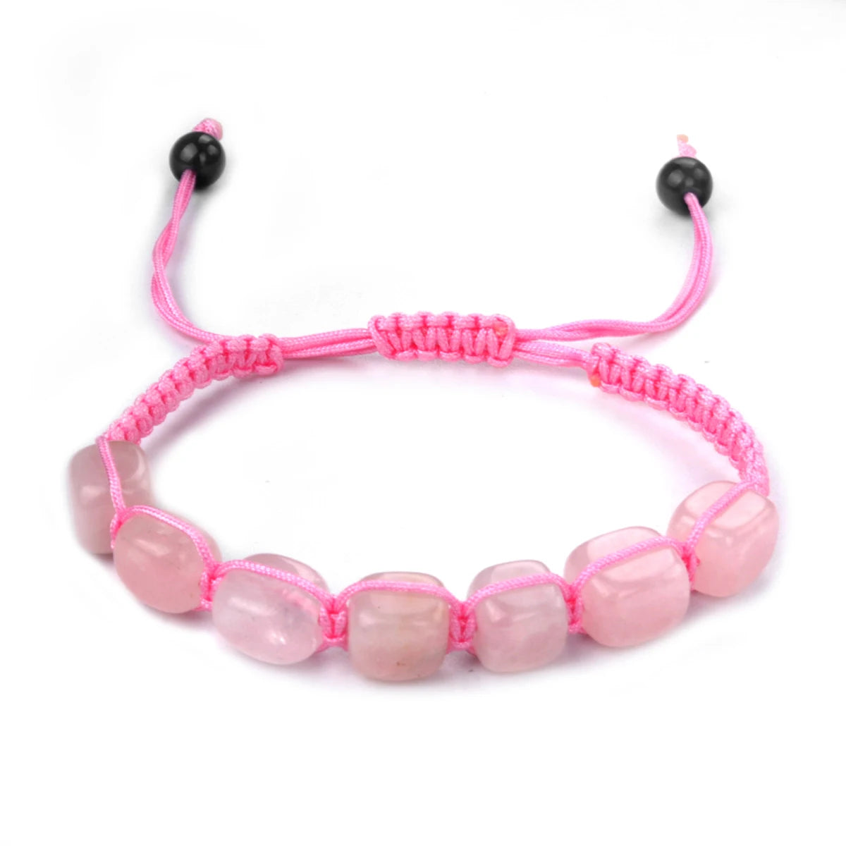 Chakras Bracelets Reiki Natural Stone Braided Women Bracelet Healing Yoga Healing Handmade String Rope Adjustable