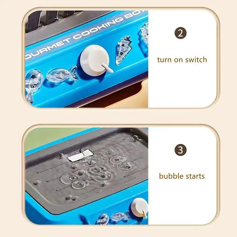 DIY Kitchen Cooking toy Set with 20pcs Multi-functional Induction Children's Play House Food Toys for Parent-child fuuny Gifts