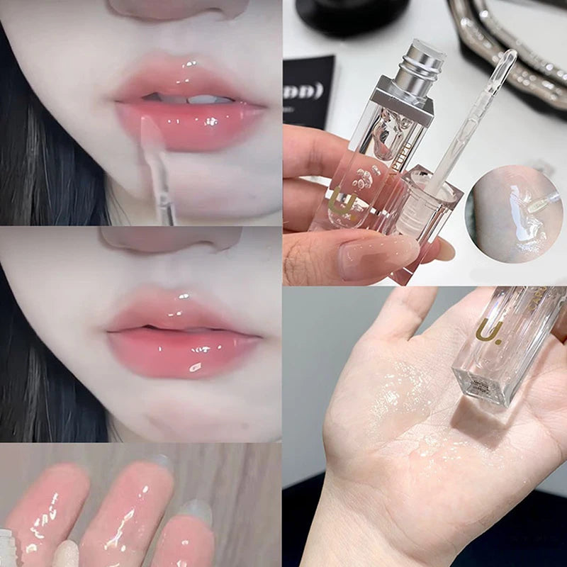 Lip oil Moisturizing Long-lasting Lip Gloss Transparent Fade Lip line Lipstick Base High appearance level beep lips