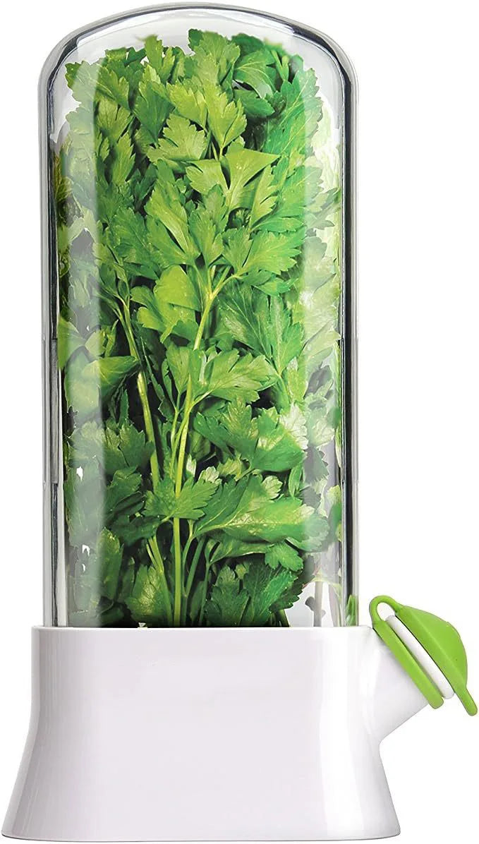 Herb Saver for Refrigerator, Vegetable Preservation Pod Bottle , Fresh 2-3weeks Herb Keeper for Cilantro Mint, Parsley Asparagus
