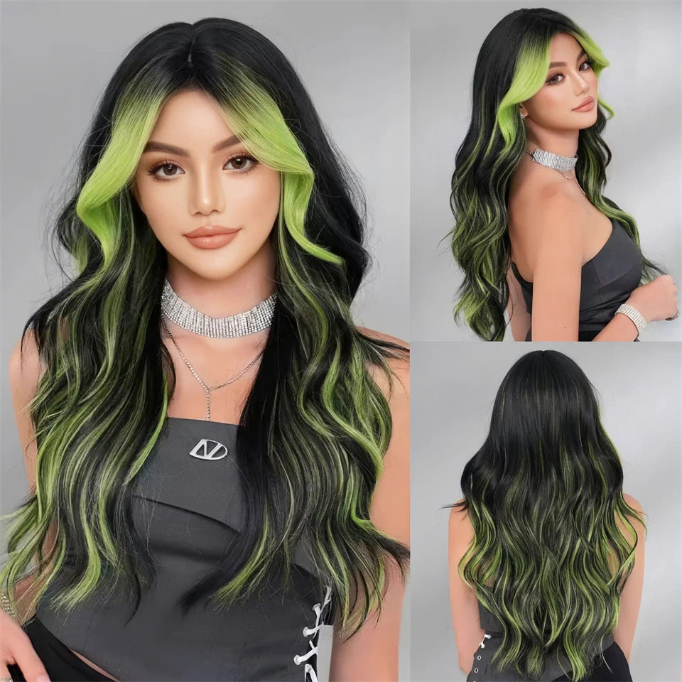 Synthetic Short Lolita Cosplay Christmas Halloween Bob Brown Blonde LM Wig With Long Curly Ponytail Natural Fake Hair for Women