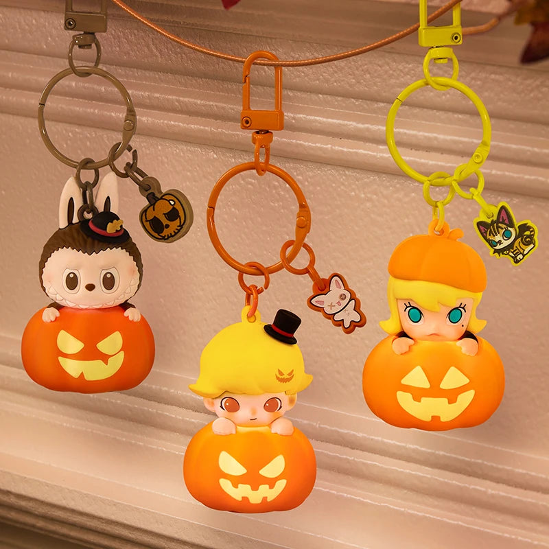 POP MART Happy Halloween Party Series - Luminous Pumpkin Pendant Molly Labubu Dimoo