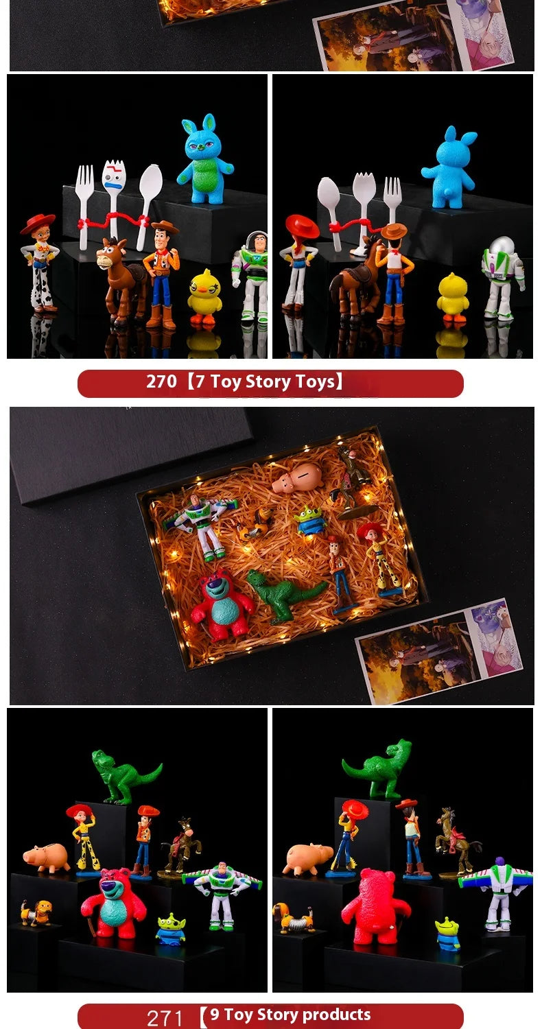 Full set of dolls toys Story Buss Light Years Woody Handmade Dolls ornaments Blind Boxes to send children birthday gifts