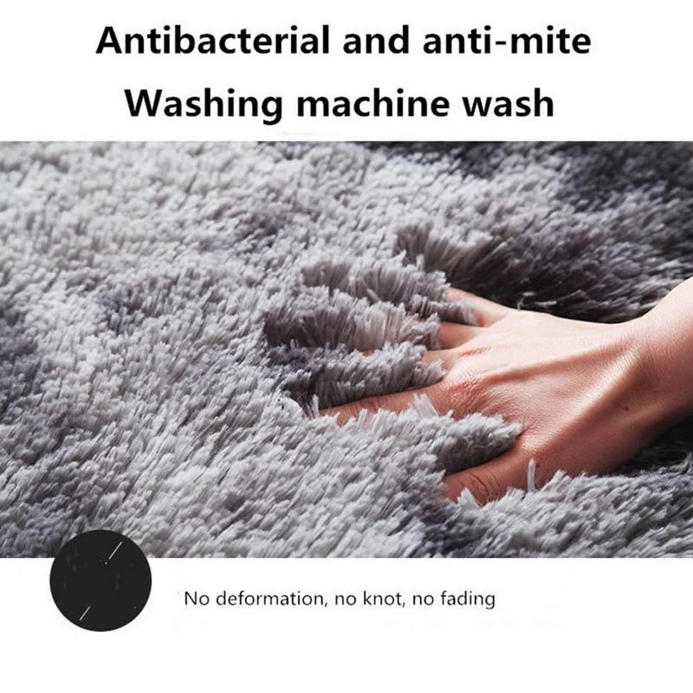 Circle Round Shaggy Rug Living Room Bedroom Carpet Floor Mat Anti-Skid Floor Soft Solid Large Carpets