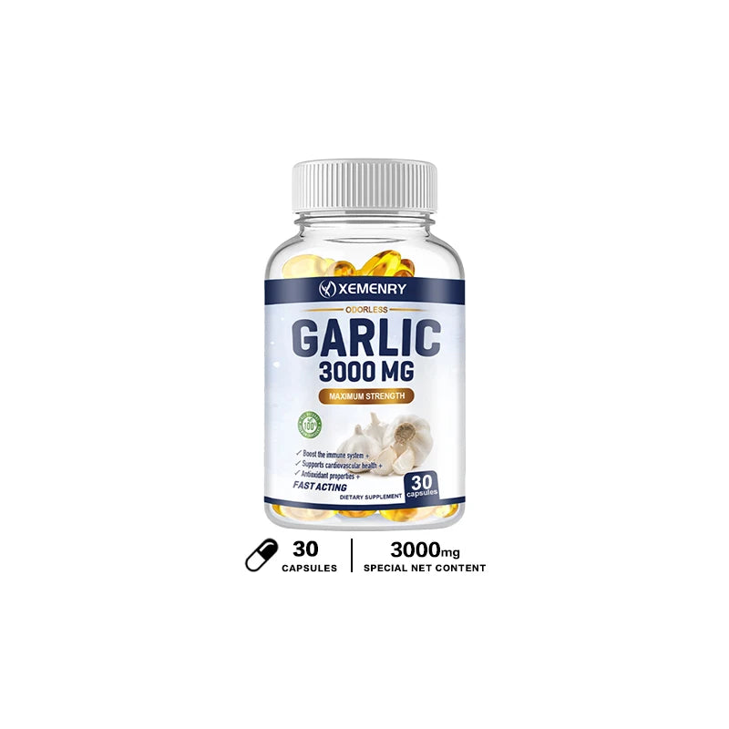 Garlic - Supports Heart Health, Supports Respiratory and Immune Health, Cleansing and Detoxification