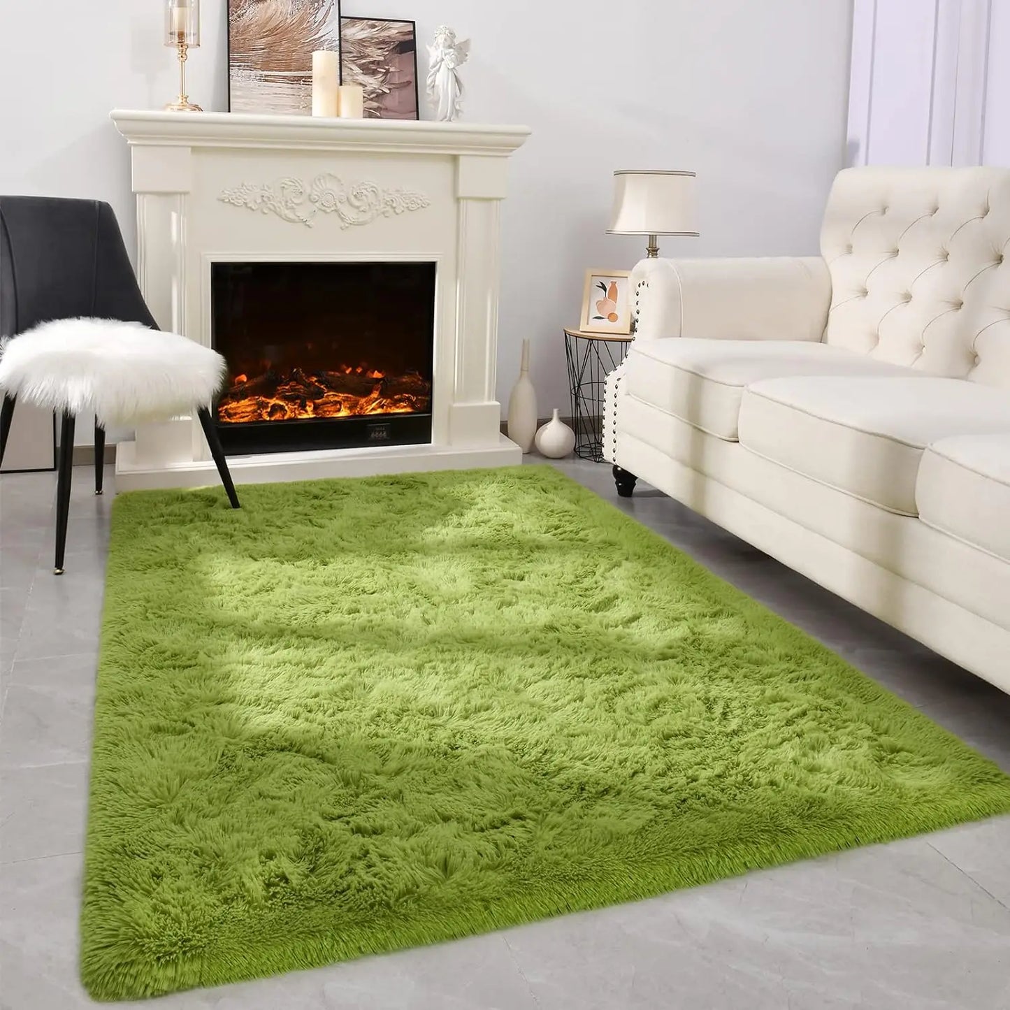 Fluffy Rugs for Bedroom Fuzzy Area Rugs for Living Room Soft Kids Carpet Non Slip Rugs for Hardwood Floors Room Decor