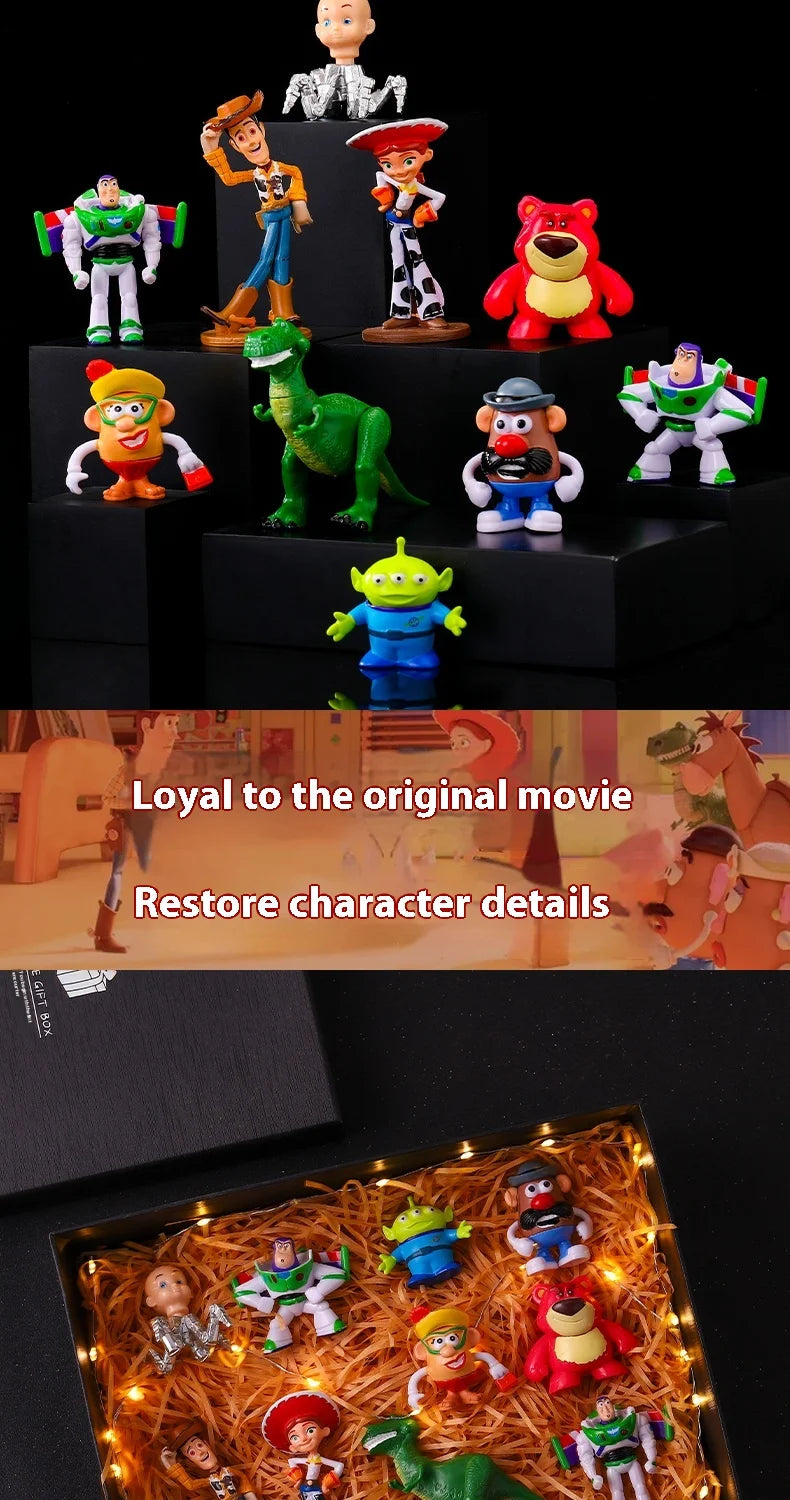 Full set of dolls toys Story Buss Light Years Woody Handmade Dolls ornaments Blind Boxes to send children birthday gifts