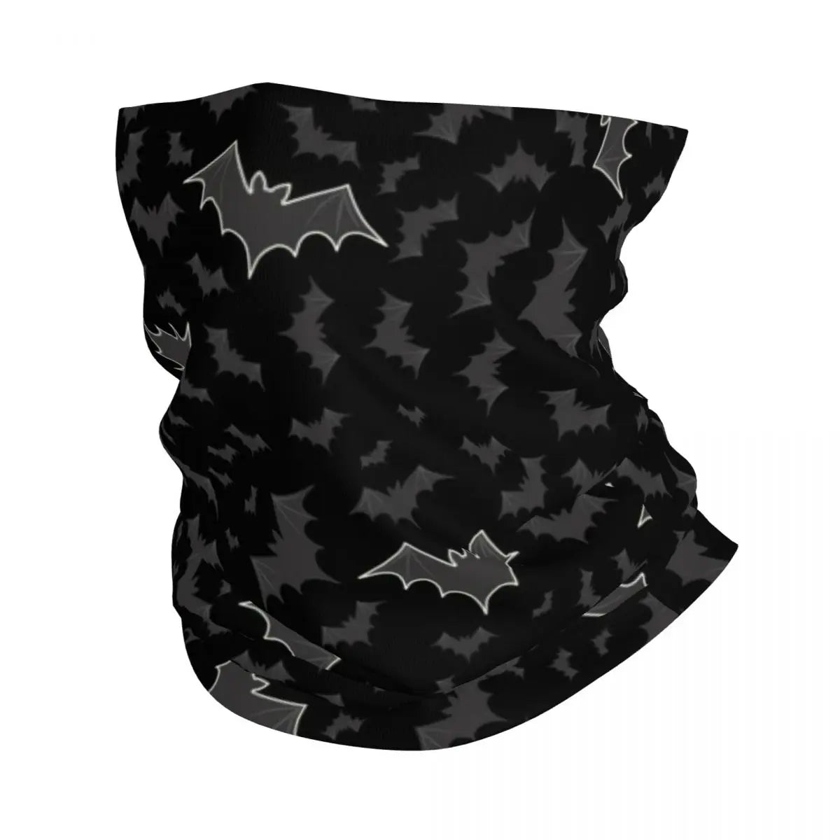 Custom Halloween Vampire Bats Winter Headband Neck Warmer Women Men Hiking Running Tube Scarf Face Bandana Gaiter