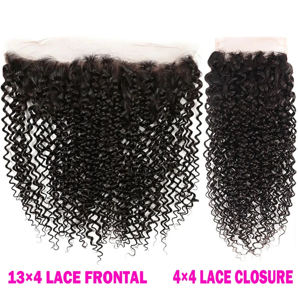 Lace Frontal Only 13x4 Water Wave Closure Human Hair Brazilian Lace Frontal Closure Deep Wave Straight Lace Front Closure Only