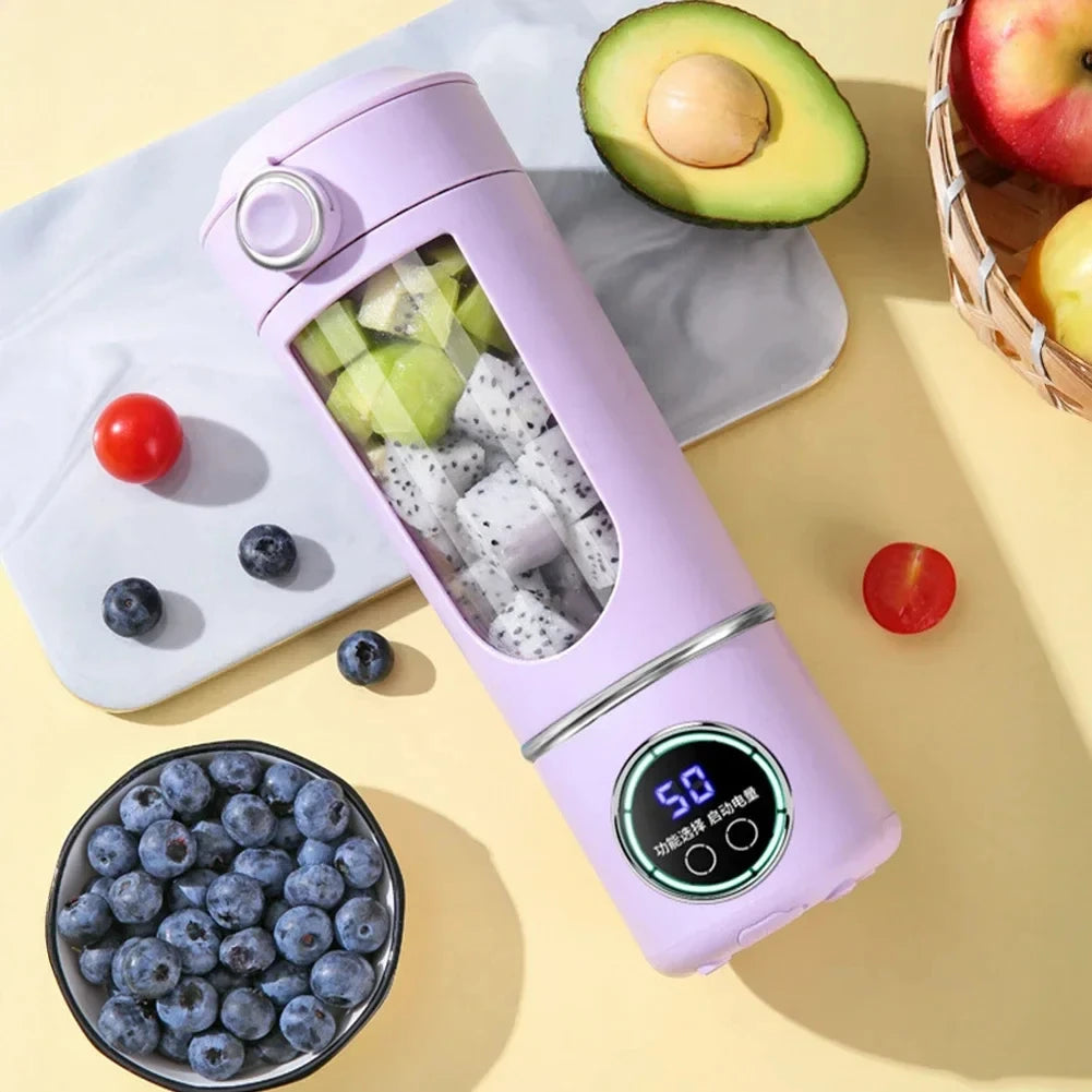 Stainless Steel Electric Blenders 700ml Juice Maker Blender 12 Leaves Strong BPA-free Smoothies/Ice Fruits/Nuts Blender Bottle
