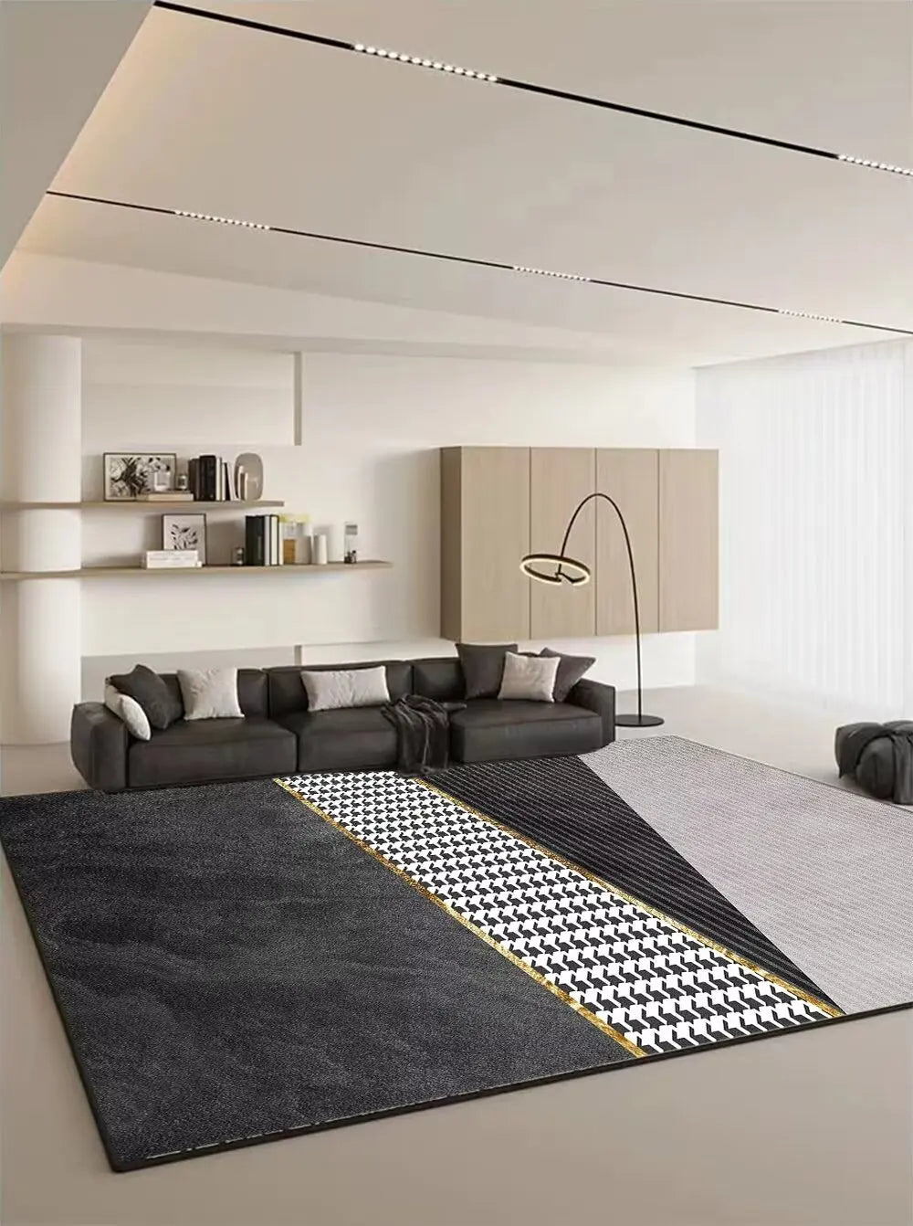 Modern Geometric Large Rugs for Living Room Home Decoration Luxury Carpet 200x300 Soft Easy Cleaning Bedroom Decor Mat Bedside