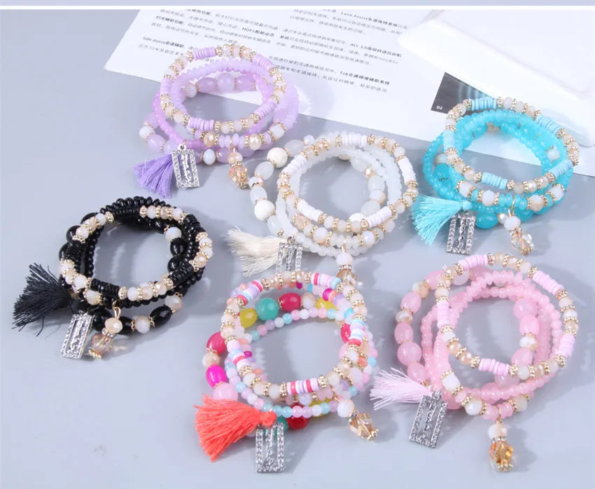 Trendying Products Boho Bracelets Woman Fashion 2023 Bracelets for Women Glasses Stone Bracelet Jewelry Christmas Gift
