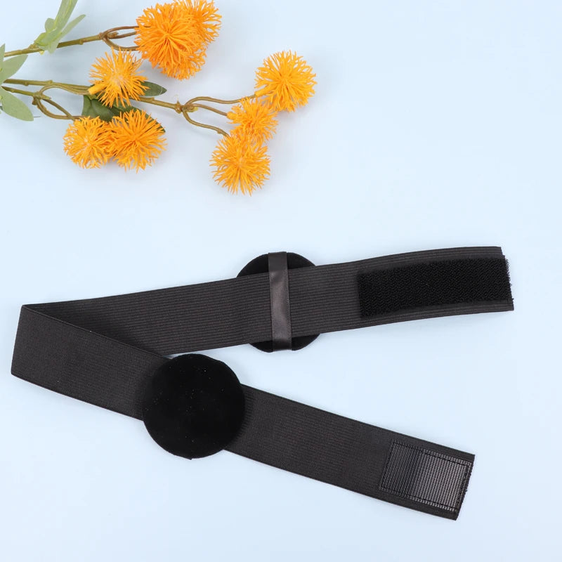 1Pcs Edge Melt Band For Lace Wigs With Ear Puff  Adjustable Elastic Headband With Ear Protector Wig Band With Ear Covers Purple