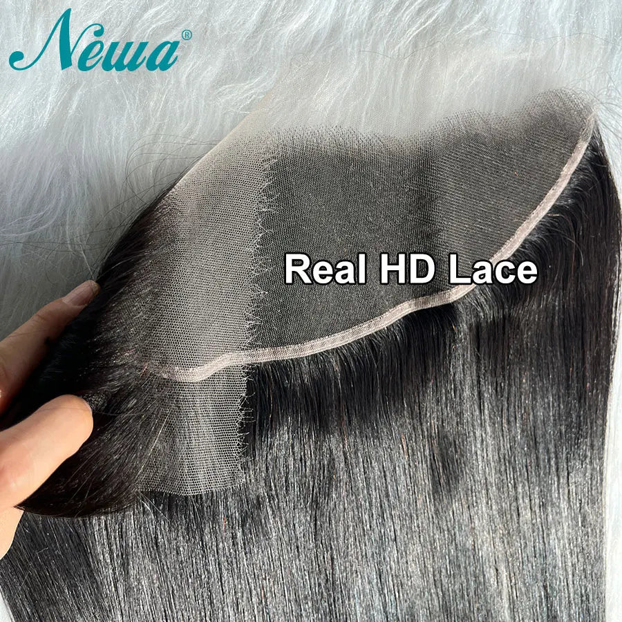 Real HD Lace Frontal Only Full 13x6 13x4 Invisible Melt Skins Lace 5x5 6x6 7x7 HD Lace Closure Human Hair Body Wave & Straight