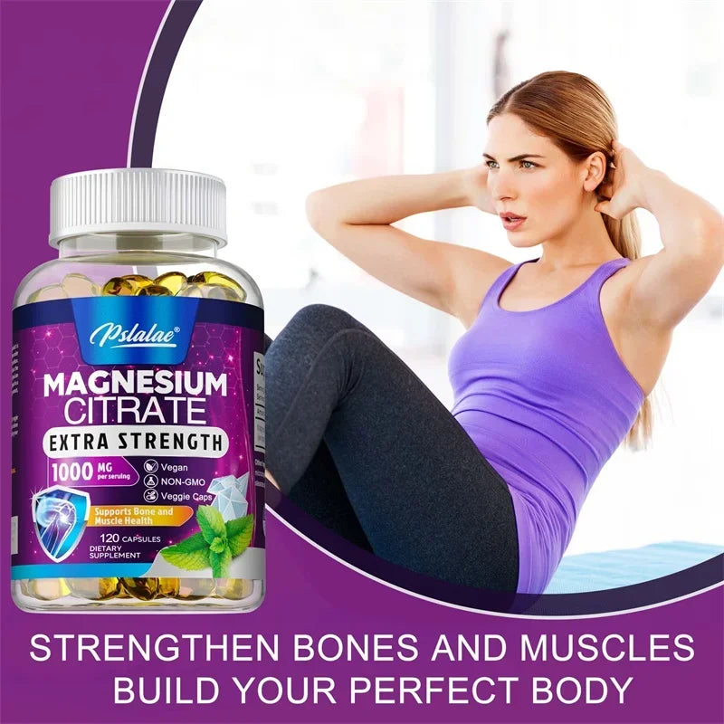 Magnesium Citrate - Supports Digestive Health, Muscle, Nerve, Bone and Heart Health