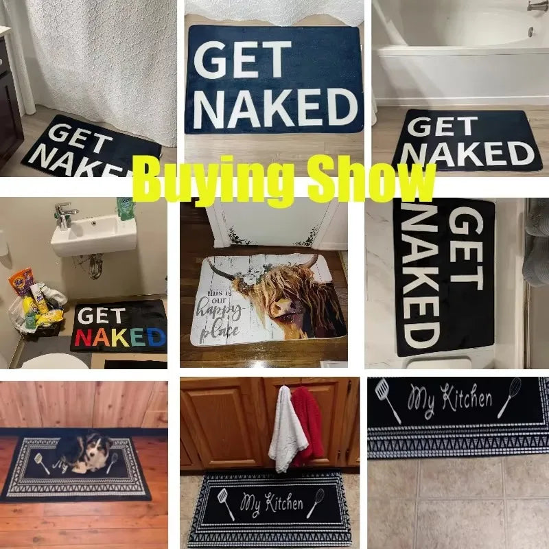 Doormat Non-slip Welcome Mat Sides Easy To Clean Floor Rugs Indoor Outdoor Home Decor Washable Rugs Area Rugs