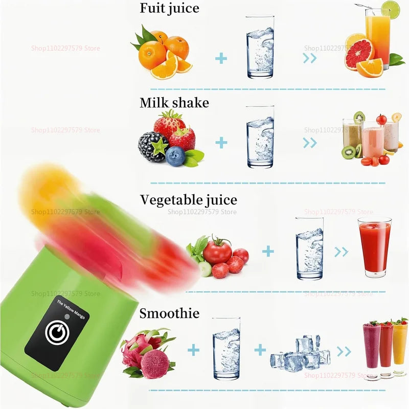 Electric Juicer Mini Portable Blender Fruit Mixers Fruit Extractors Multifunction Juice Maker Machine Blender Smoothies Mixer