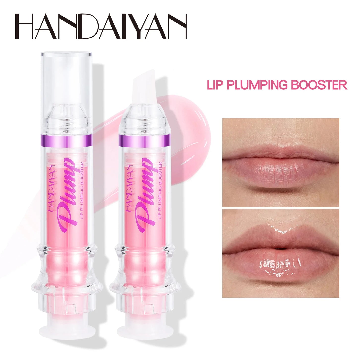 Lip Plumping Booster Lasting Sexy Plumper Glitter Red Nude Lipstick Liquid Waterproof Moisturize Oil Lipgloss Makeup Lip Care