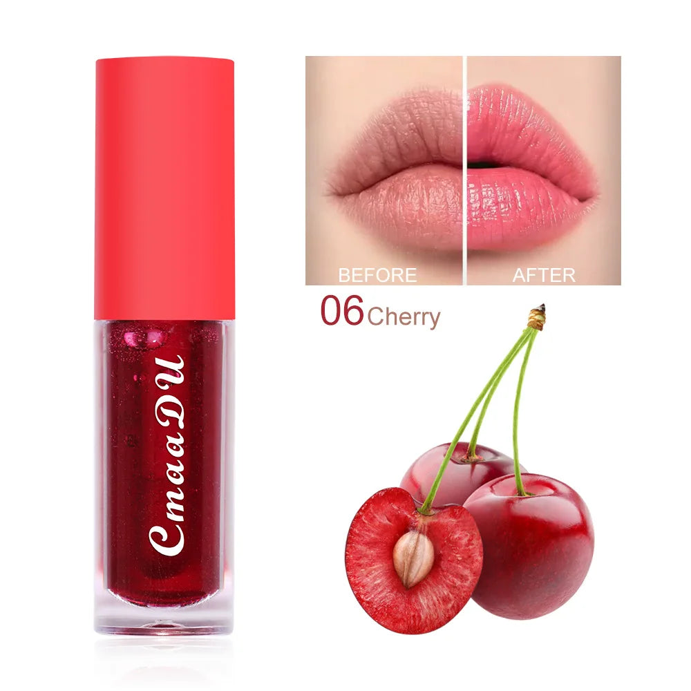 1 Pcs Hydrating Berry-Infused Lip Gloss - Moisturizing, Long-Lasting Nourishing Lip Oil for All Skin Types, Waterproof Lip Gloss