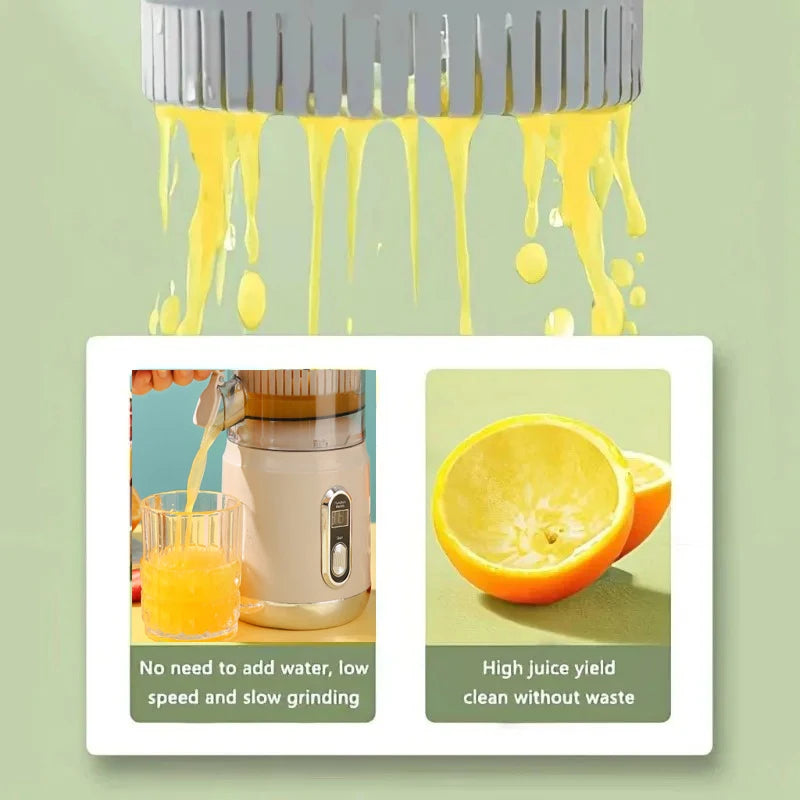 2025 Wireless Portable Electric Juicer 600ml USB Charge Fresh Juice Extractor Citrus Orange Squeezer Machine Smoothie Blender