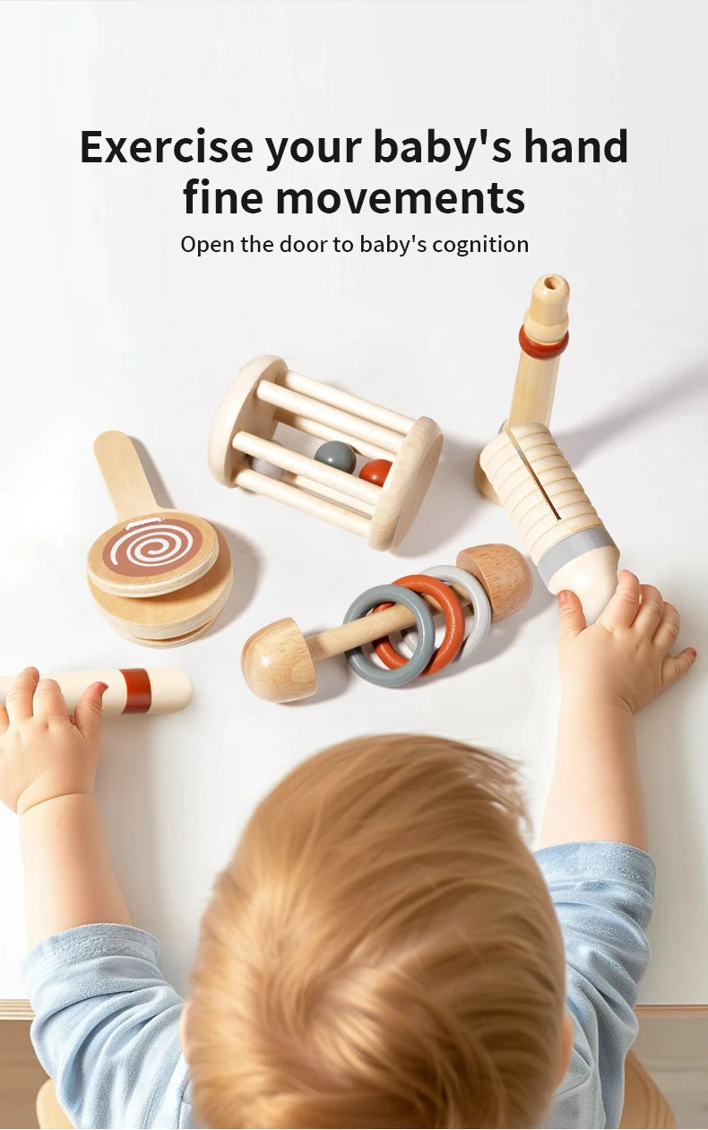 Baby Music Toys Montessori Wooden Toys Child Percussion Instruments Early Educational Toys Birthday Gifts for Toddlers Girl Boy