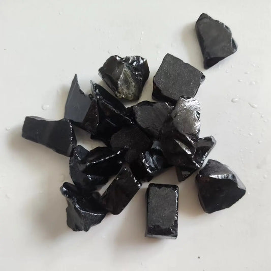 Natural Obsidian Irregular Healing Black Crystals Stones Mineral Rock Specimen Decoration Energy Healing Stone